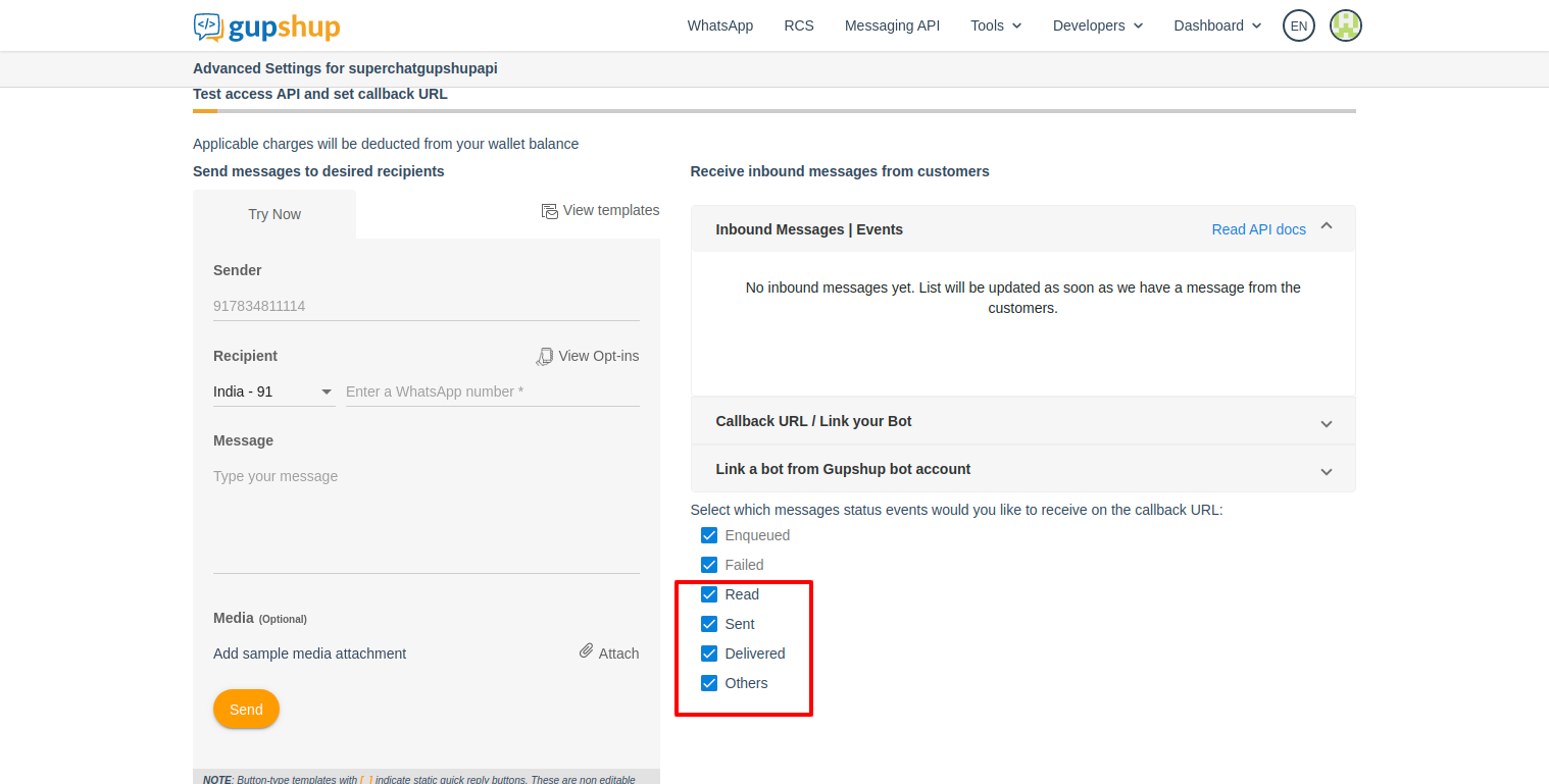 App Whatsapp enable status messages