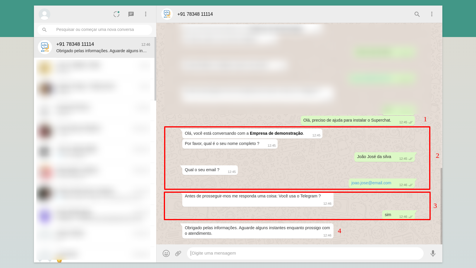Send optin message using Whatsapp