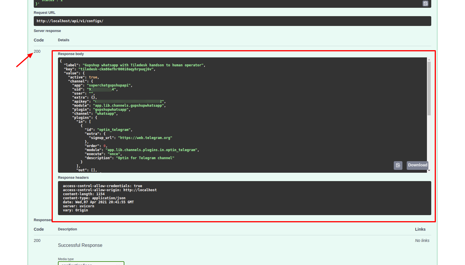 Interactive - Create user result